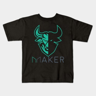 Maker  Crypto Cryptocurrency MKR  coin token Kids T-Shirt
